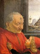 Domenico Ghirlandaio An Old Man and His Grandson France oil painting artist